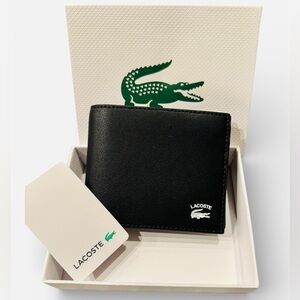 Lacoste Men Wallet- exclusive print- NWT in box